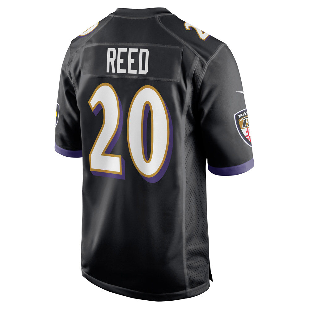 Men's Baltimore Ravens Ed Reed Retired Player Jersey Black
