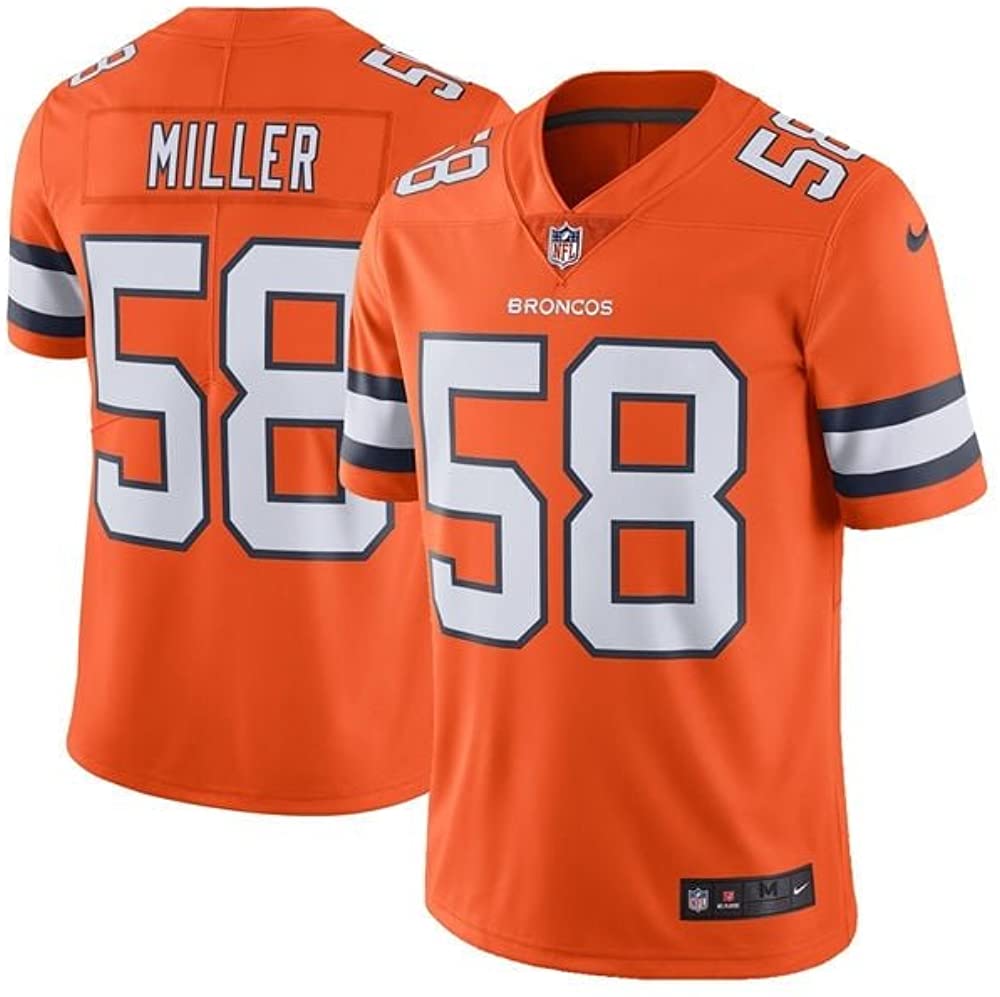 Men's Von Miller Denver Broncos Game Vapor Jersey Orange