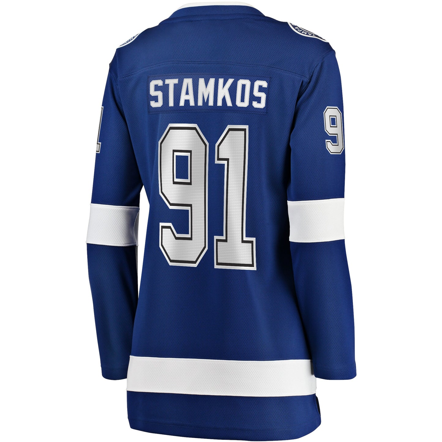 Steven Stamkos Tampa Bay Lightning Fanatics Branded Women's Home 2022 Stanley Cup Final Breakaway Player Jersey - Blue