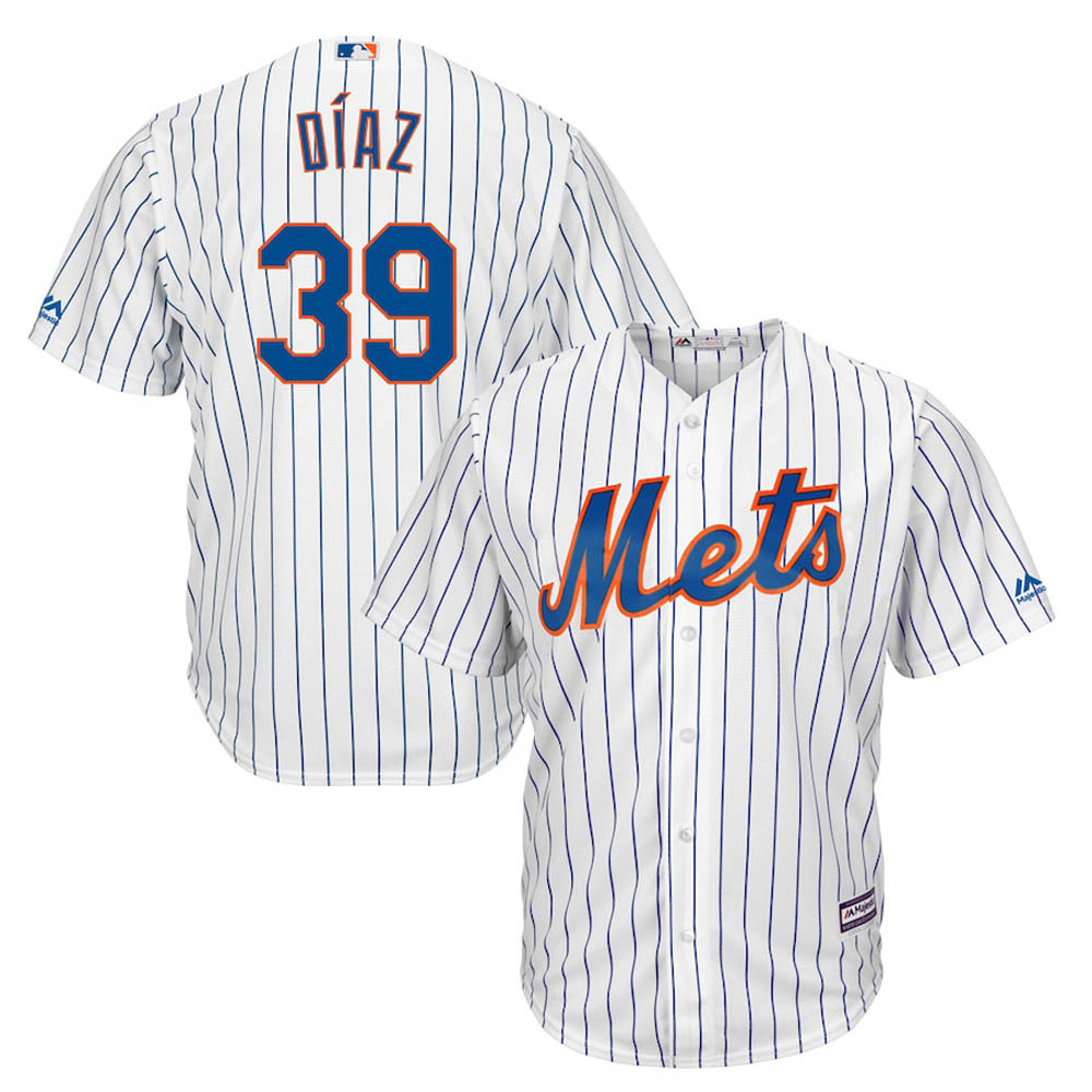 Youth New York Mets Edwin Diaz Cool Base Replica Home Jersey - White
